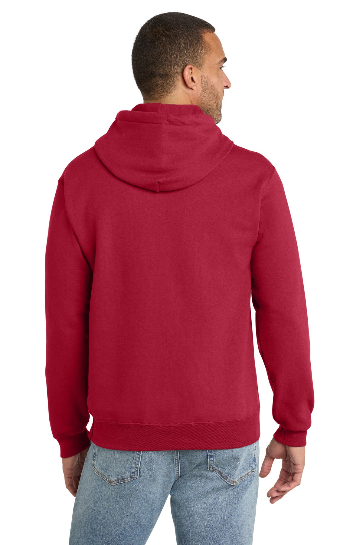 Port & Co Tall Essential Fleece Pullover Hooded Sweatshirt - Red