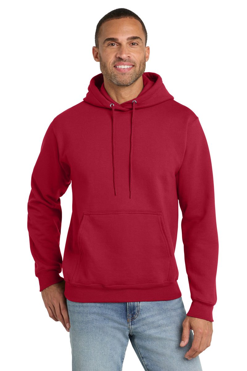 Port & Co Tall Essential Fleece Pullover Hooded Sweatshirt - Red