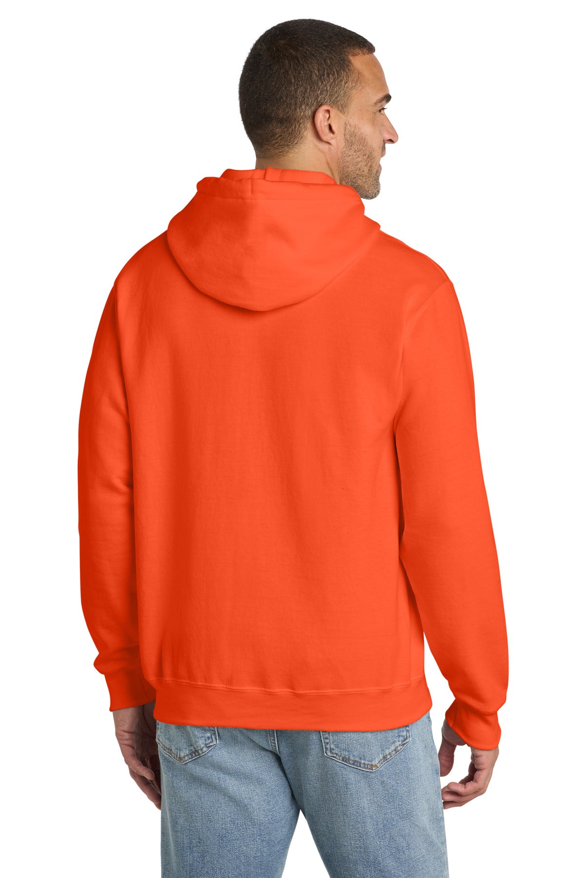 Port & Co Tall Essential Fleece Pullover Hooded Sweatshirt - Safety Orange