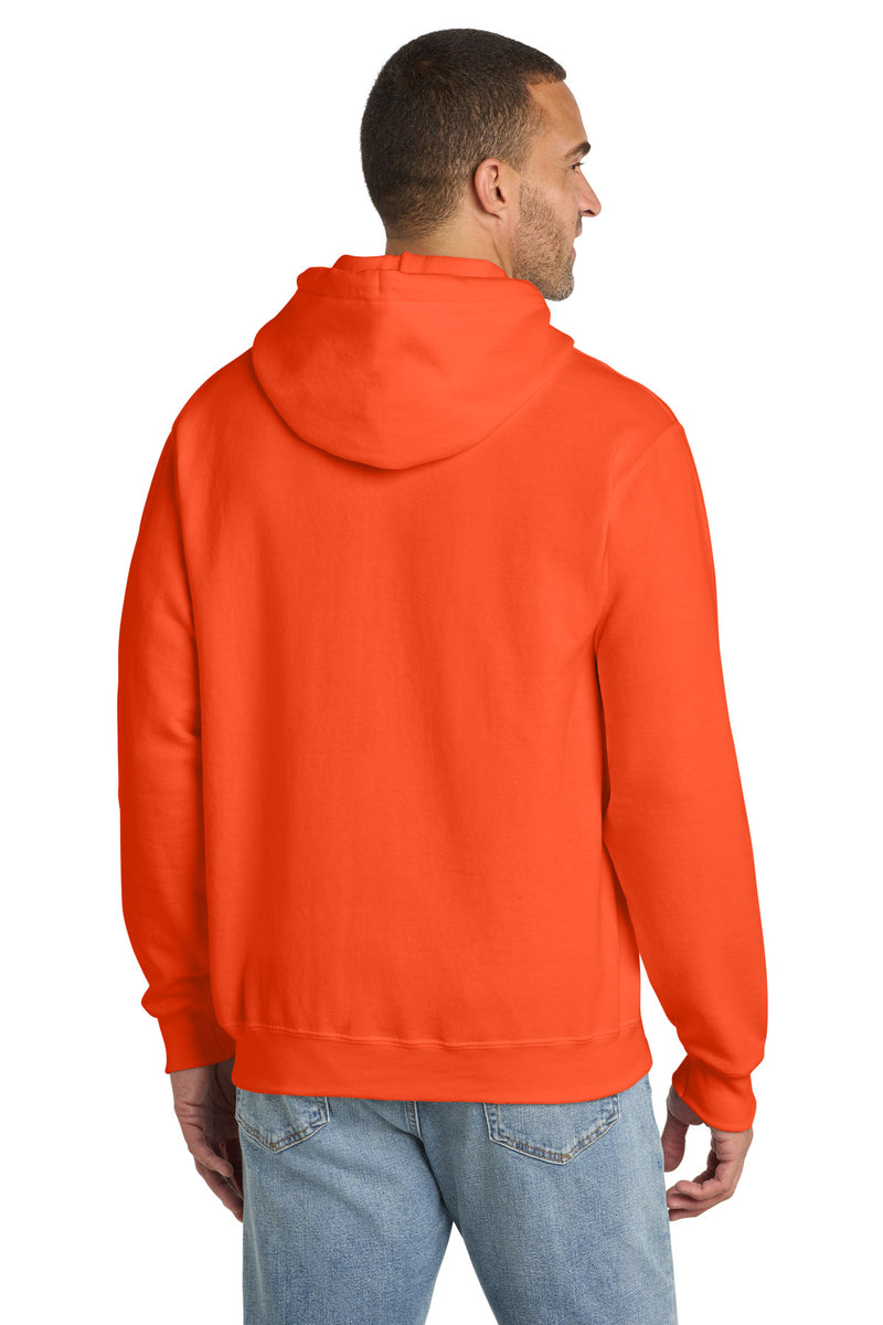 Port & Co Tall Essential Fleece Pullover Hooded Sweatshirt - Safety Orange