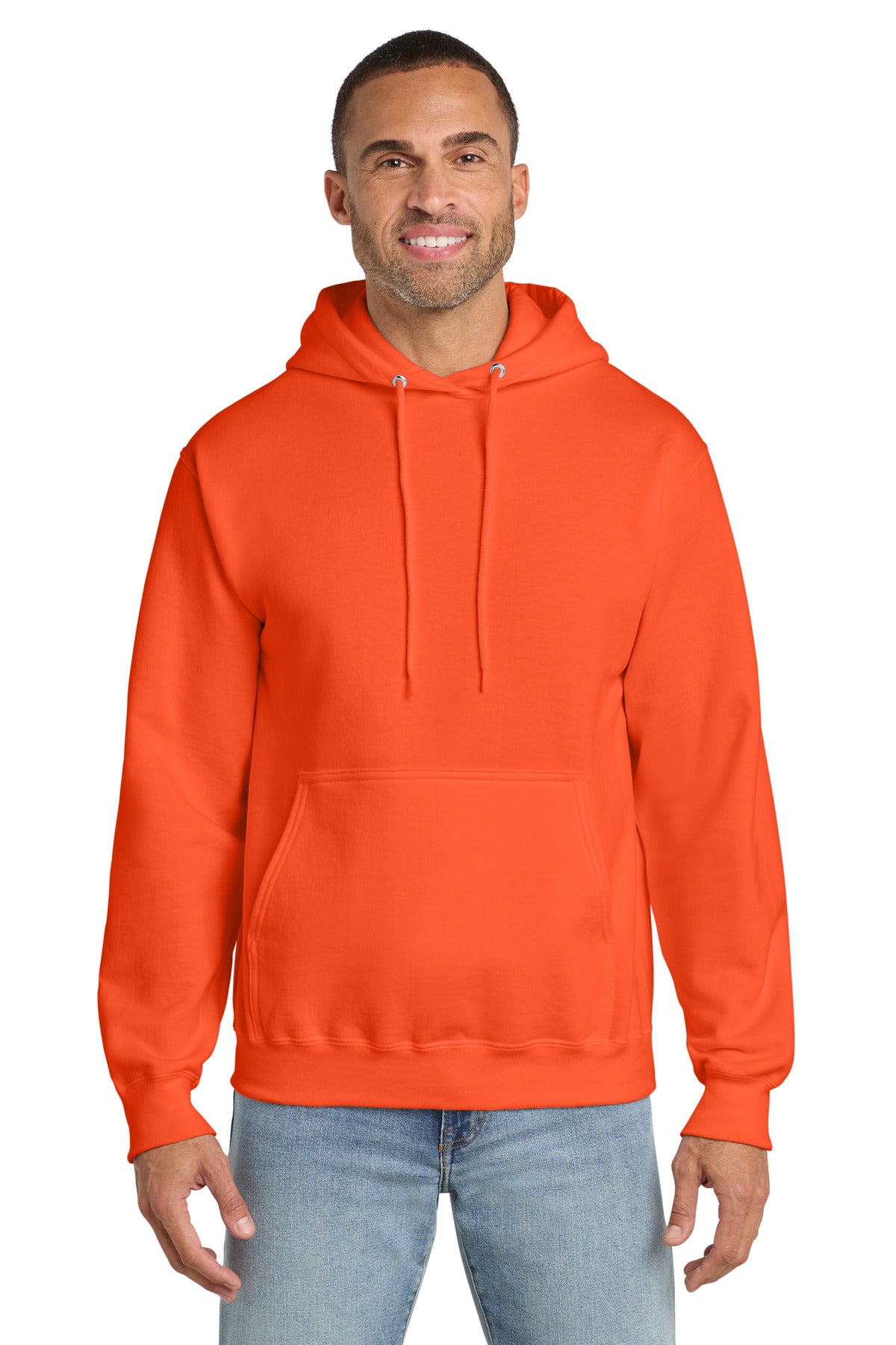 Port & Co Tall Essential Fleece Pullover Hooded Sweatshirt - Safety Orange
