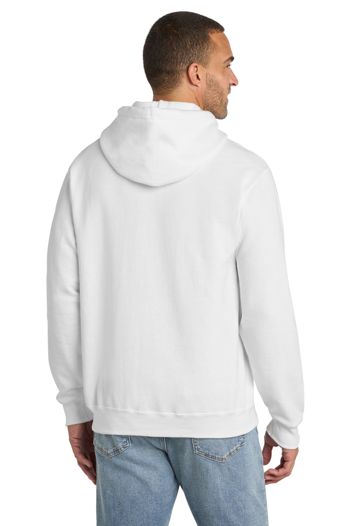 Port & Co Tall Essential Fleece Pullover Hooded Sweatshirt - White