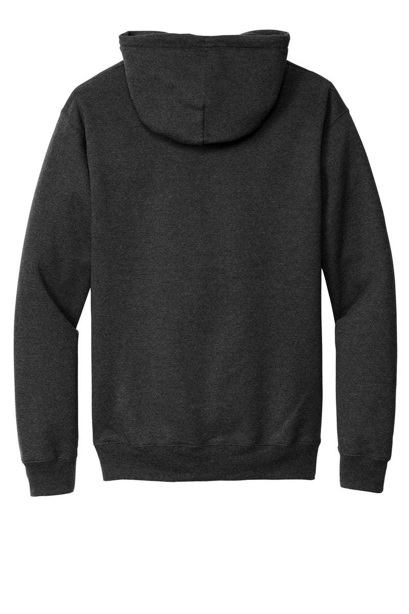 Port & Co Essential Fleece Pullover Hooded Sweatshirt - Black Heather