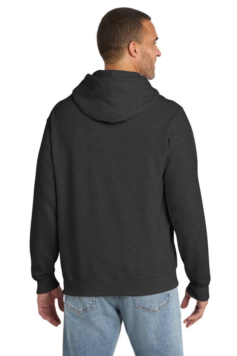 Port & Co Essential Fleece Pullover Hooded Sweatshirt - Black Heather