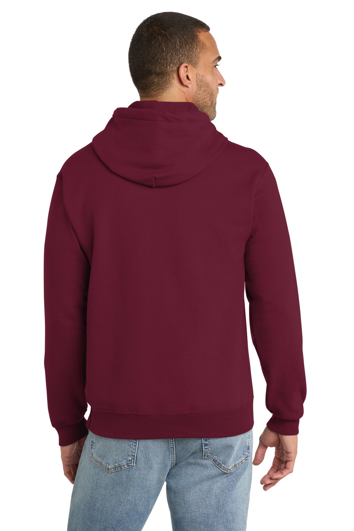 Port & Co Essential Fleece Pullover Hooded Sweatshirt - Cardinal