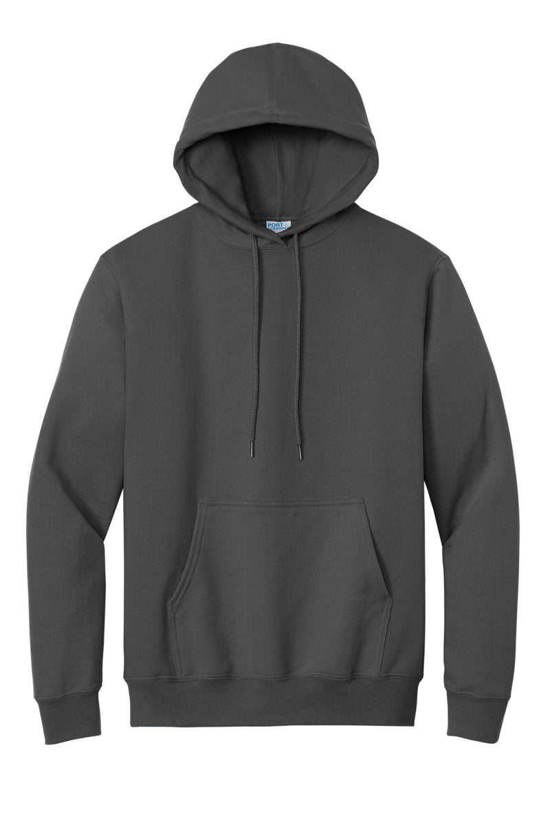 Port & Co Essential Fleece Pullover Hooded Sweatshirt - Charcoal