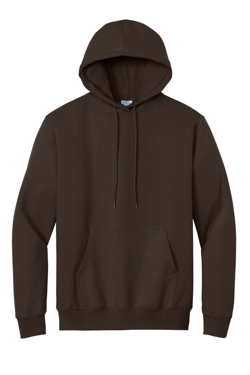 Port & Co Essential Fleece Pullover Hooded Sweatshirt - Dark Chocolate Brown