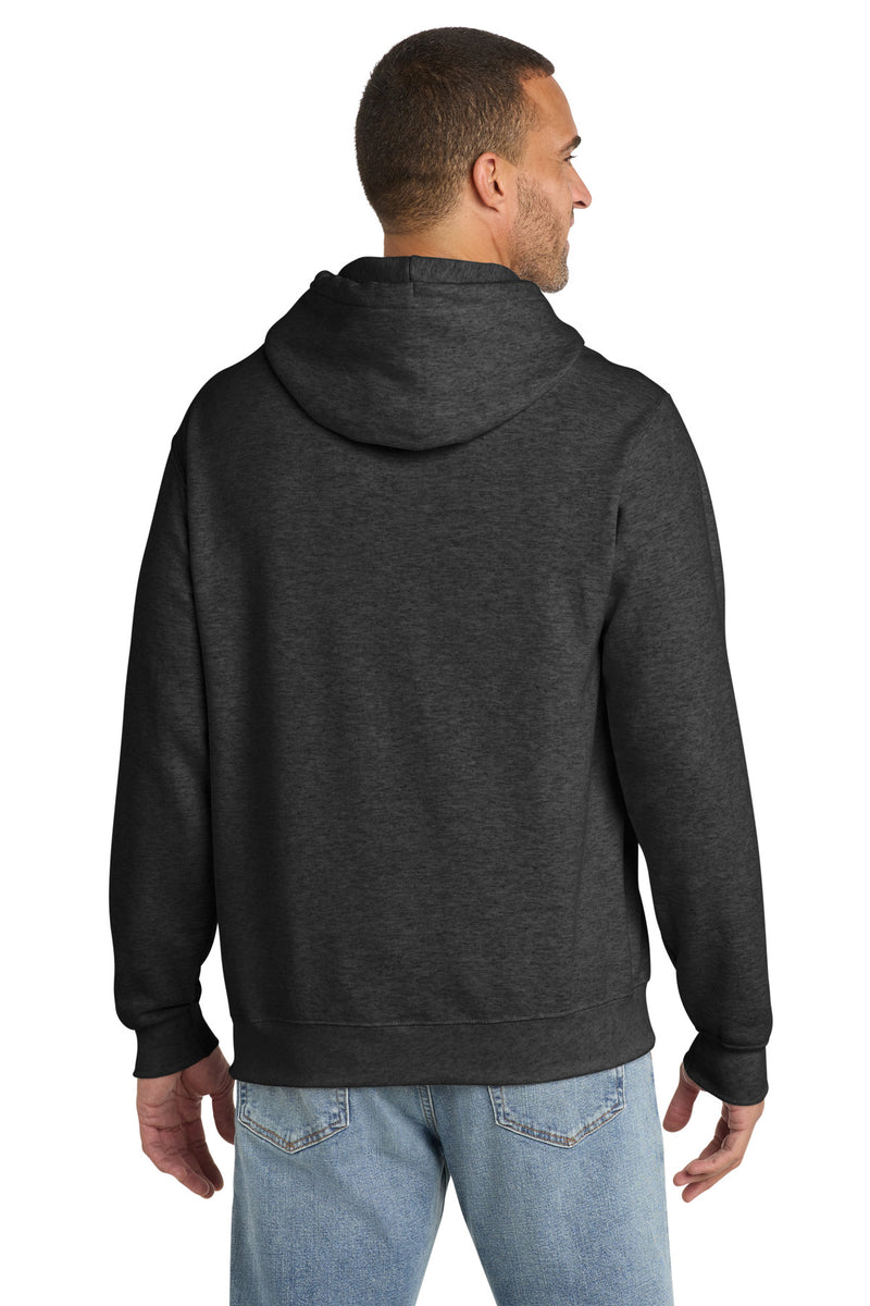 Port & Co Essential Fleece Pullover Hooded Sweatshirt - Dark Heather Grey