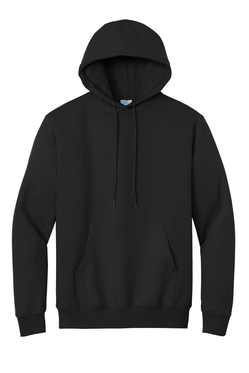 Port & Co Essential Fleece Pullover Hooded Sweatshirt - Jet Black