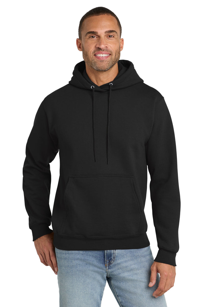 Port & Co Essential Fleece Pullover Hooded Sweatshirt - Jet Black
