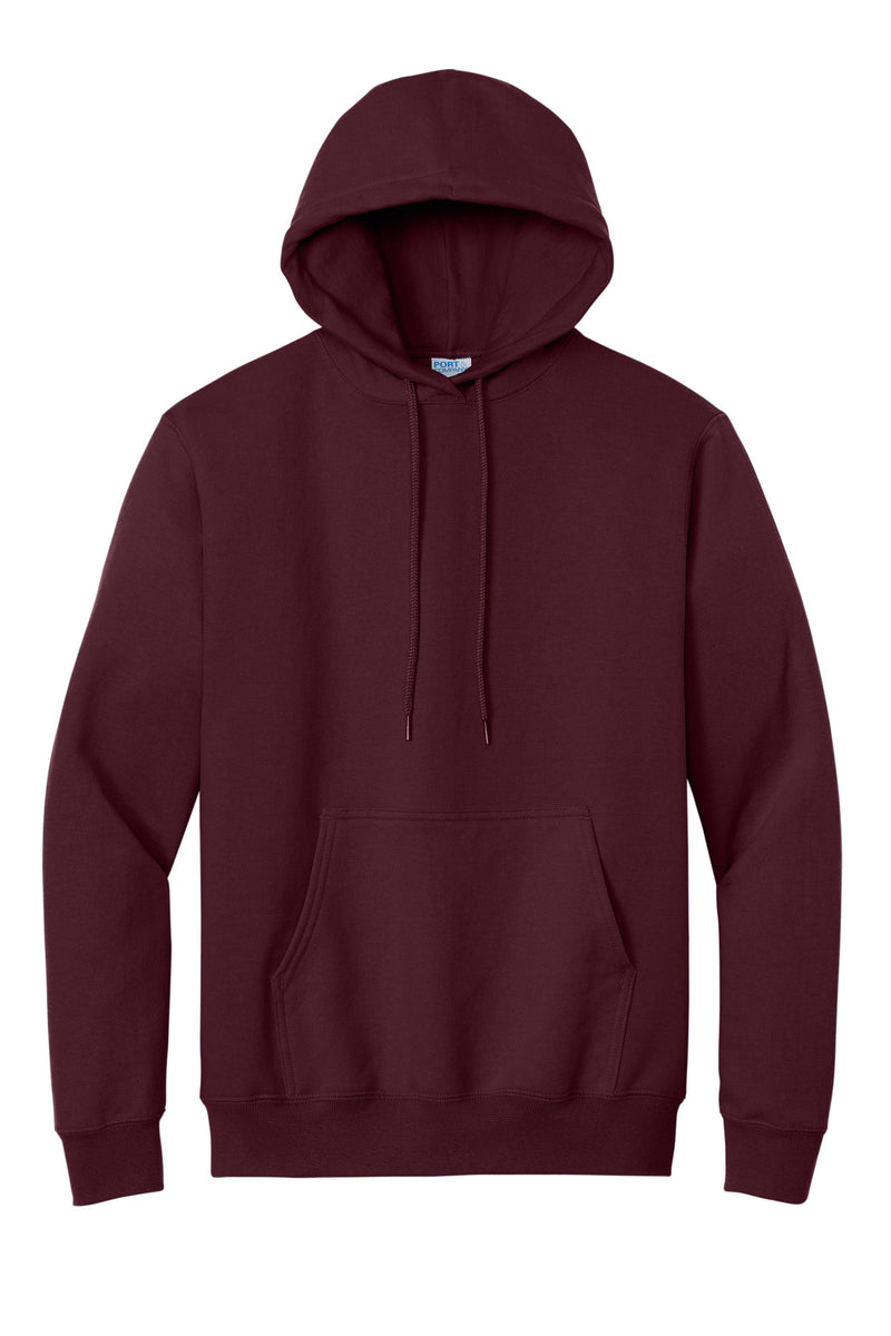Port & Co Essential Fleece Pullover Hooded Sweatshirt - Maroon