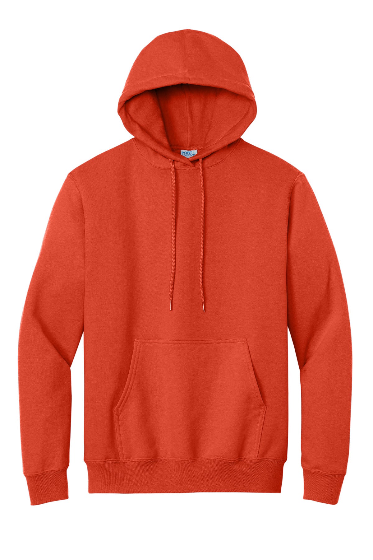 Port & Co Essential Fleece Pullover Hooded Sweatshirt - Orange