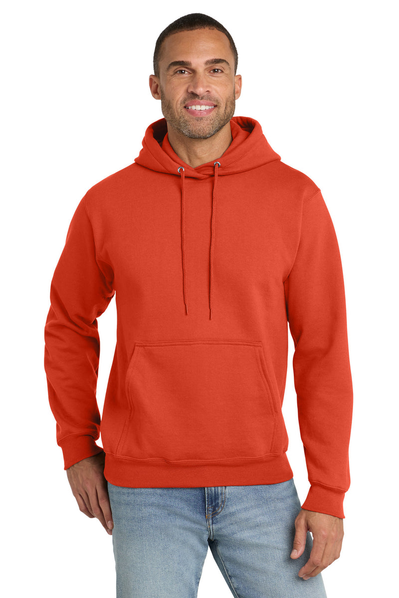Port & Co Essential Fleece Pullover Hooded Sweatshirt - Orange