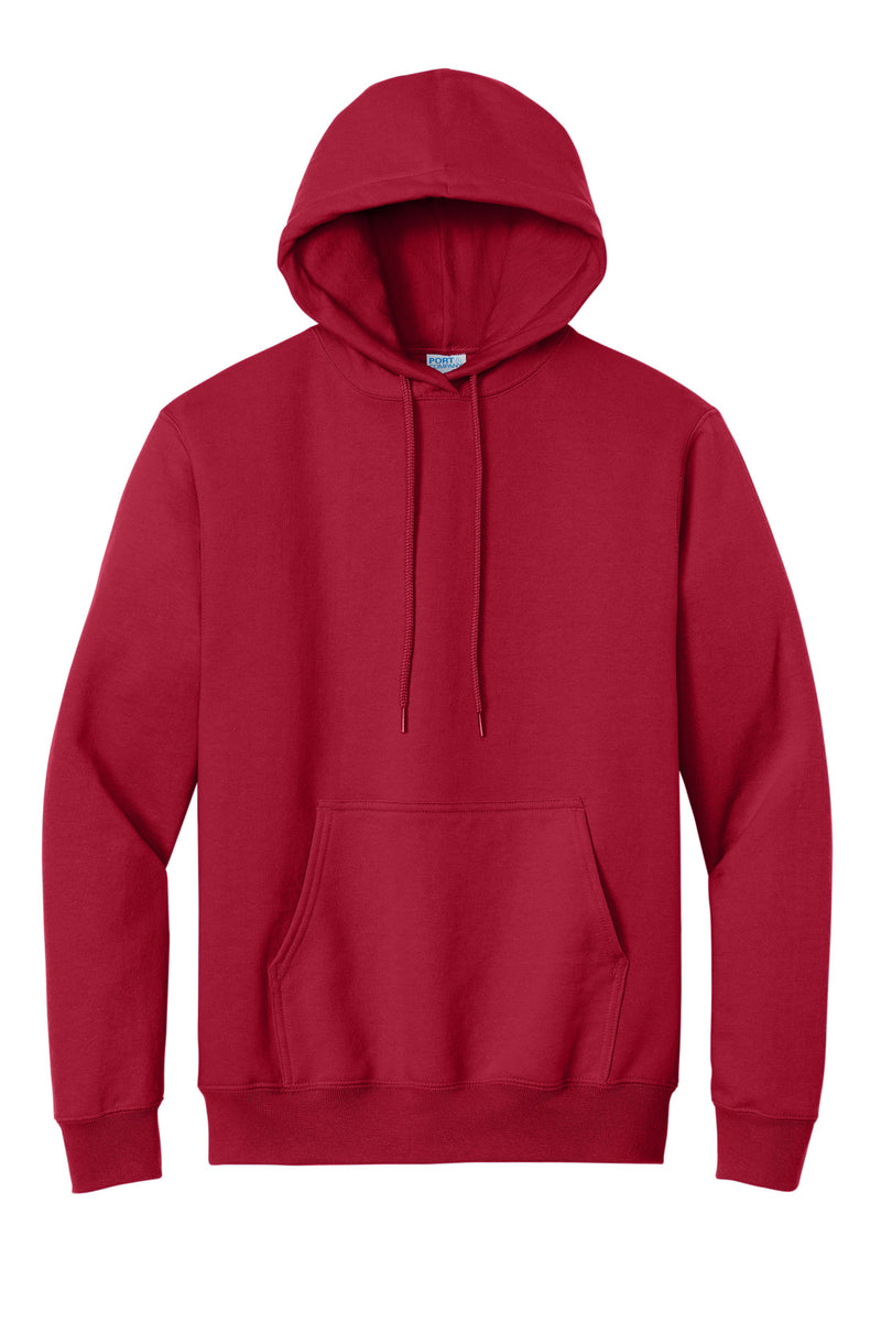Port & Co Essential Fleece Pullover Hooded Sweatshirt - Red