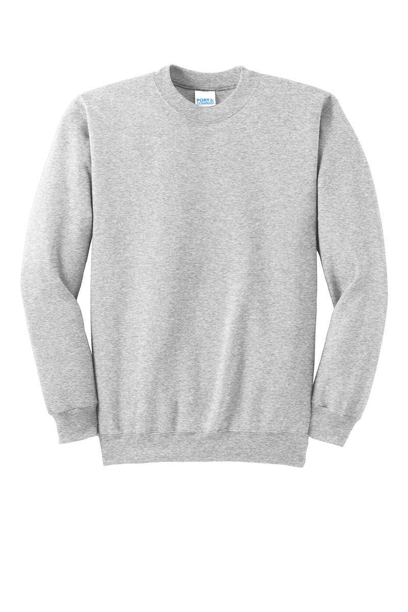 Port & Co Tall Essential Fleece Crewneck Sweatshirt - Ash