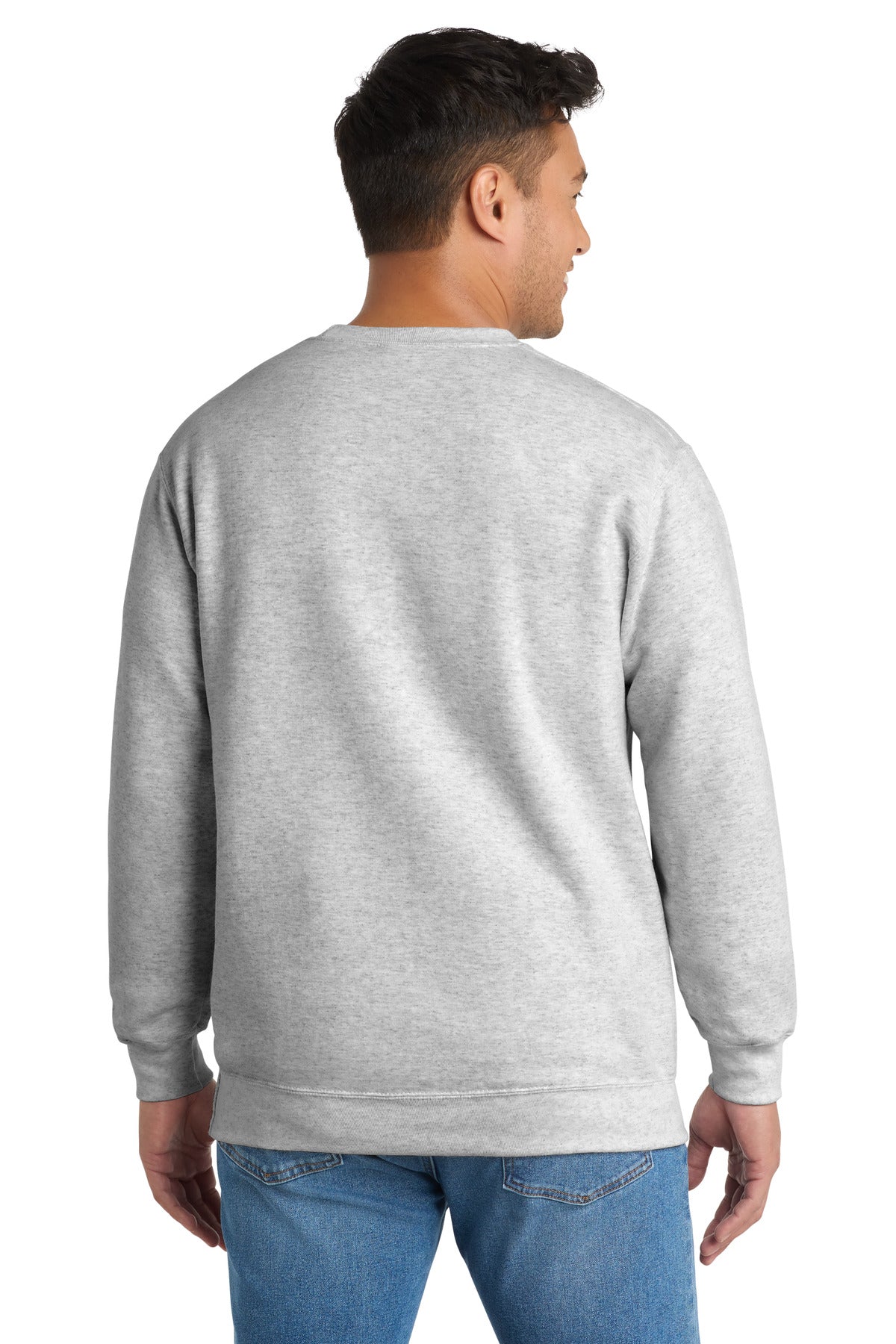 Port & Co Tall Essential Fleece Crewneck Sweatshirt - Ash