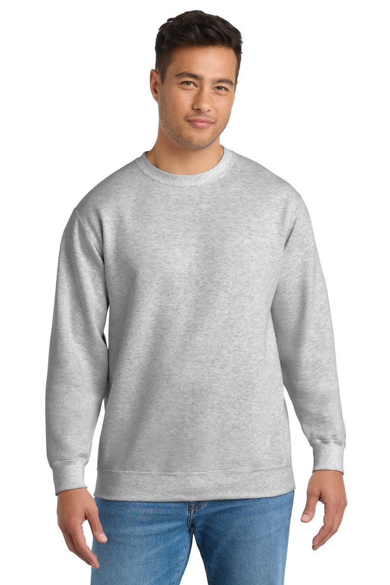 Port & Co Tall Essential Fleece Crewneck Sweatshirt - Ash