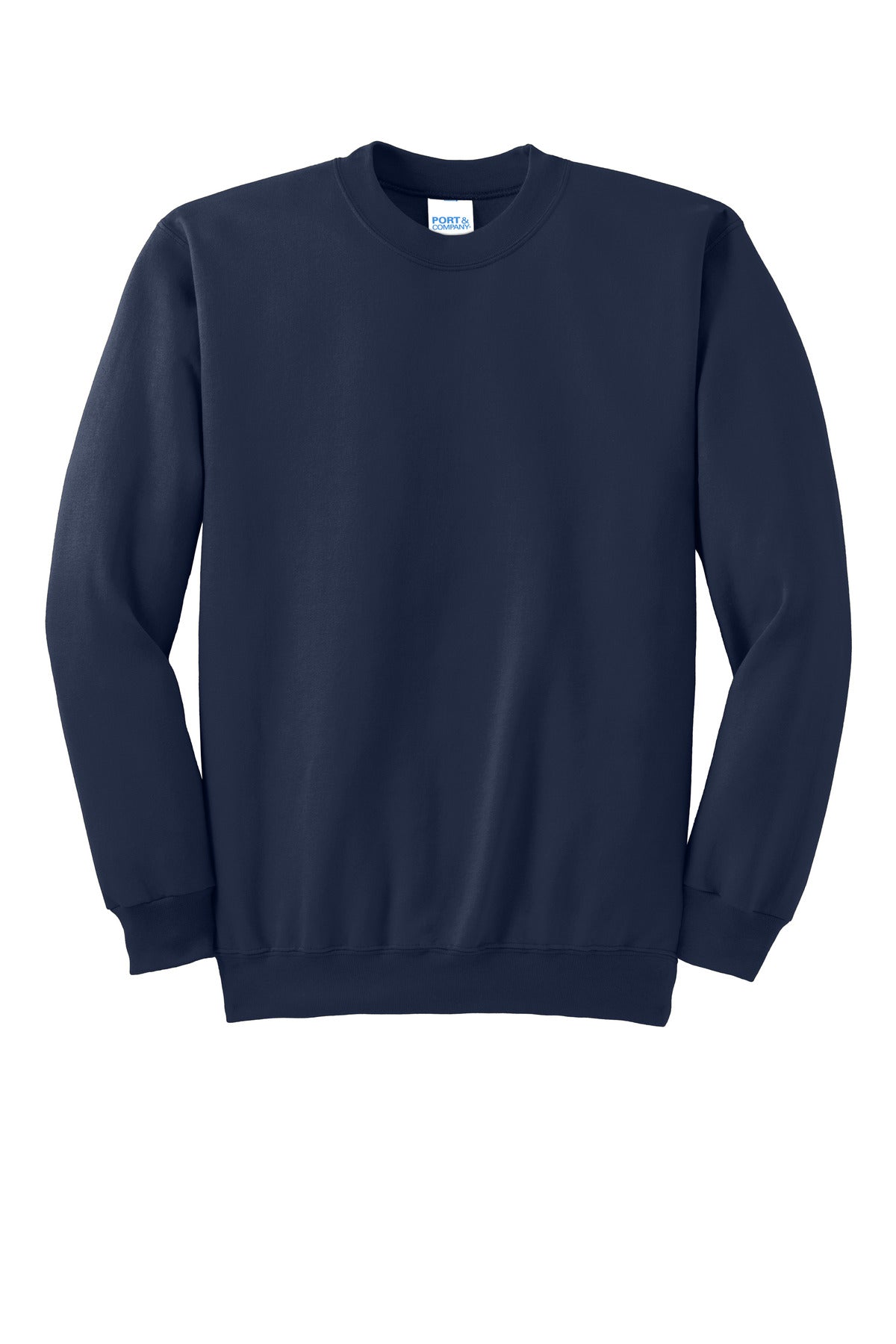 Port & Co Tall Essential Fleece Crewneck Sweatshirt - Navy