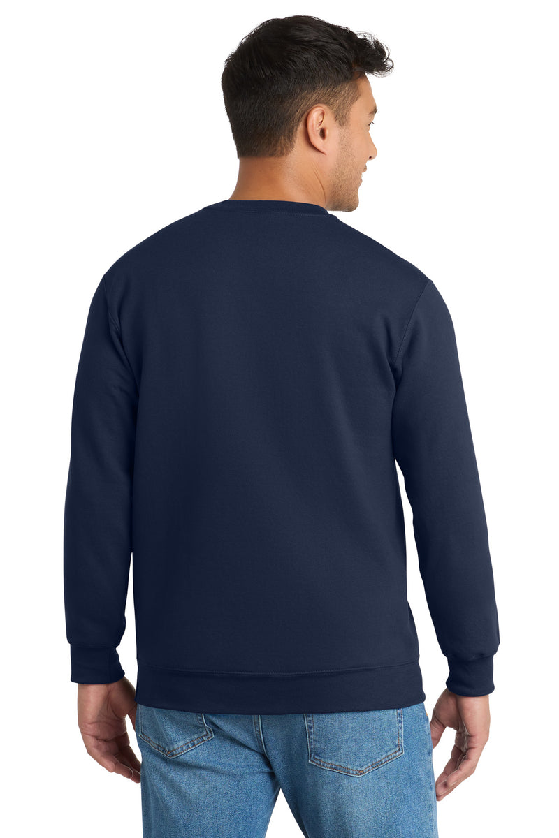 Port & Co Tall Essential Fleece Crewneck Sweatshirt - Navy