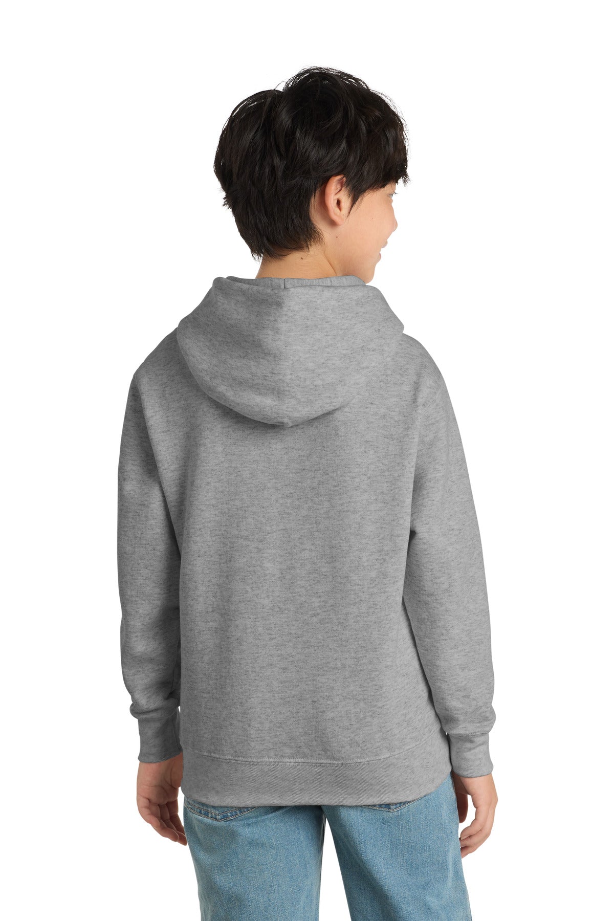 Port & Co Youth Core Fleece Pullover Hooded Sweatshirt - Ash