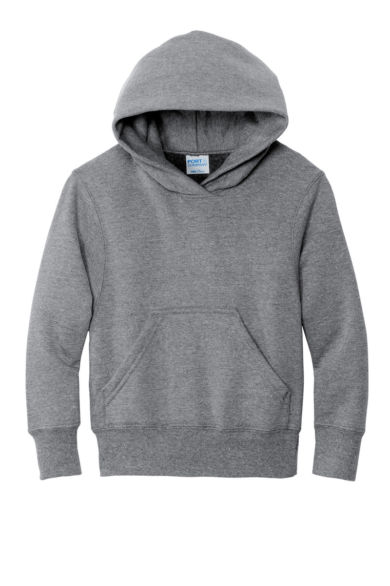 Port & Co Youth Core Fleece Pullover Hooded Sweatshirt - Athletic Heather