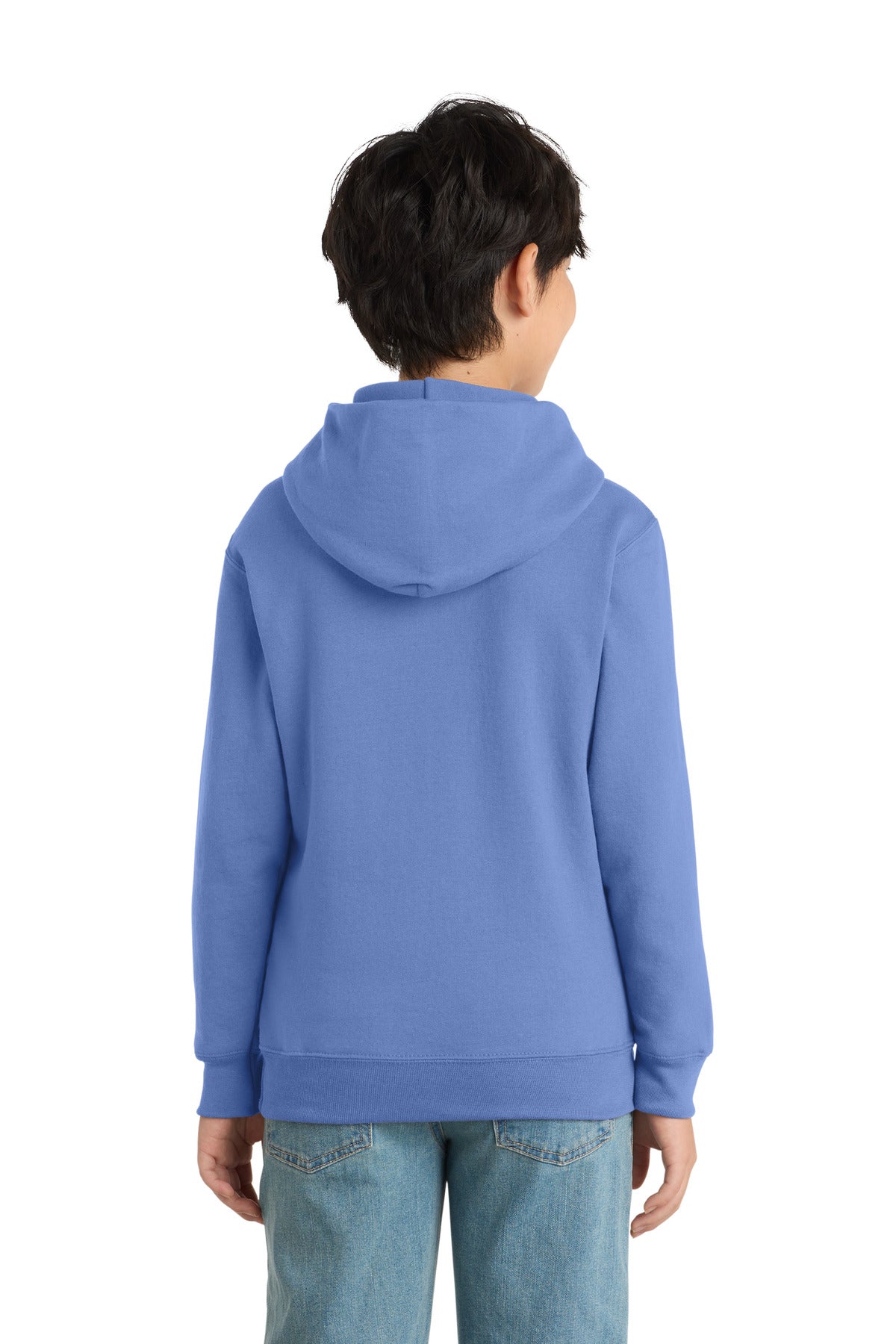 Port & Co Youth Core Fleece Pullover Hooded Sweatshirt - Carolina Blue