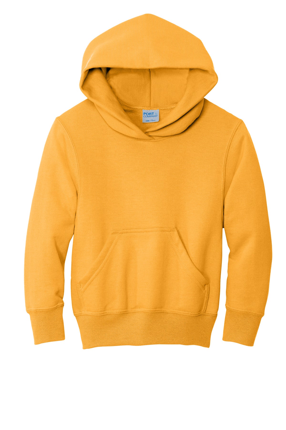 Port & Co Youth Core Fleece Pullover Hooded Sweatshirt - Gold