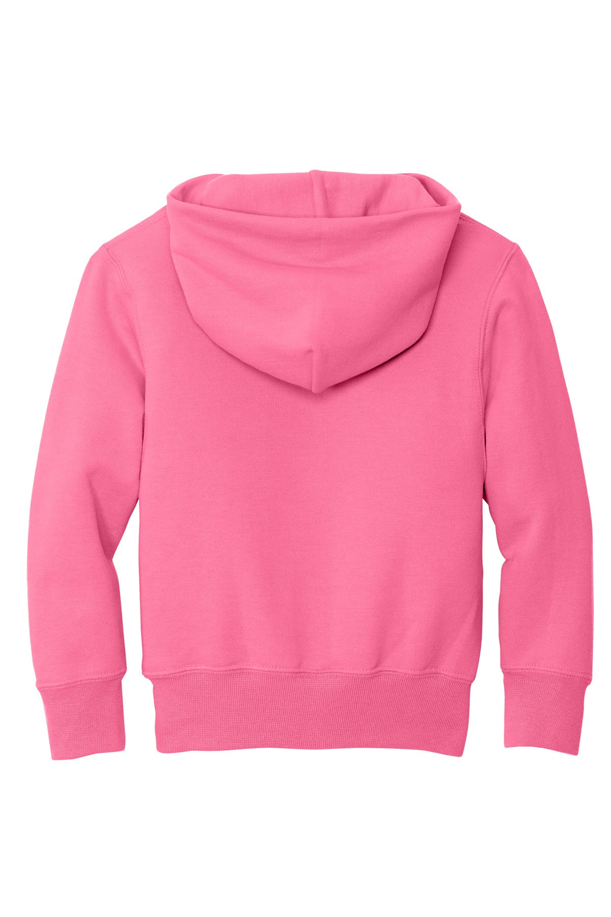Port & Co Youth Core Fleece Pullover Hooded Sweatshirt - Neon Pink