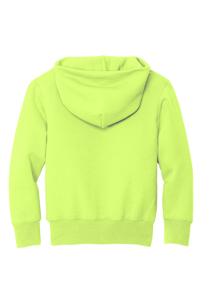 Port & Co Youth Core Fleece Pullover Hooded Sweatshirt - Neon Yellow