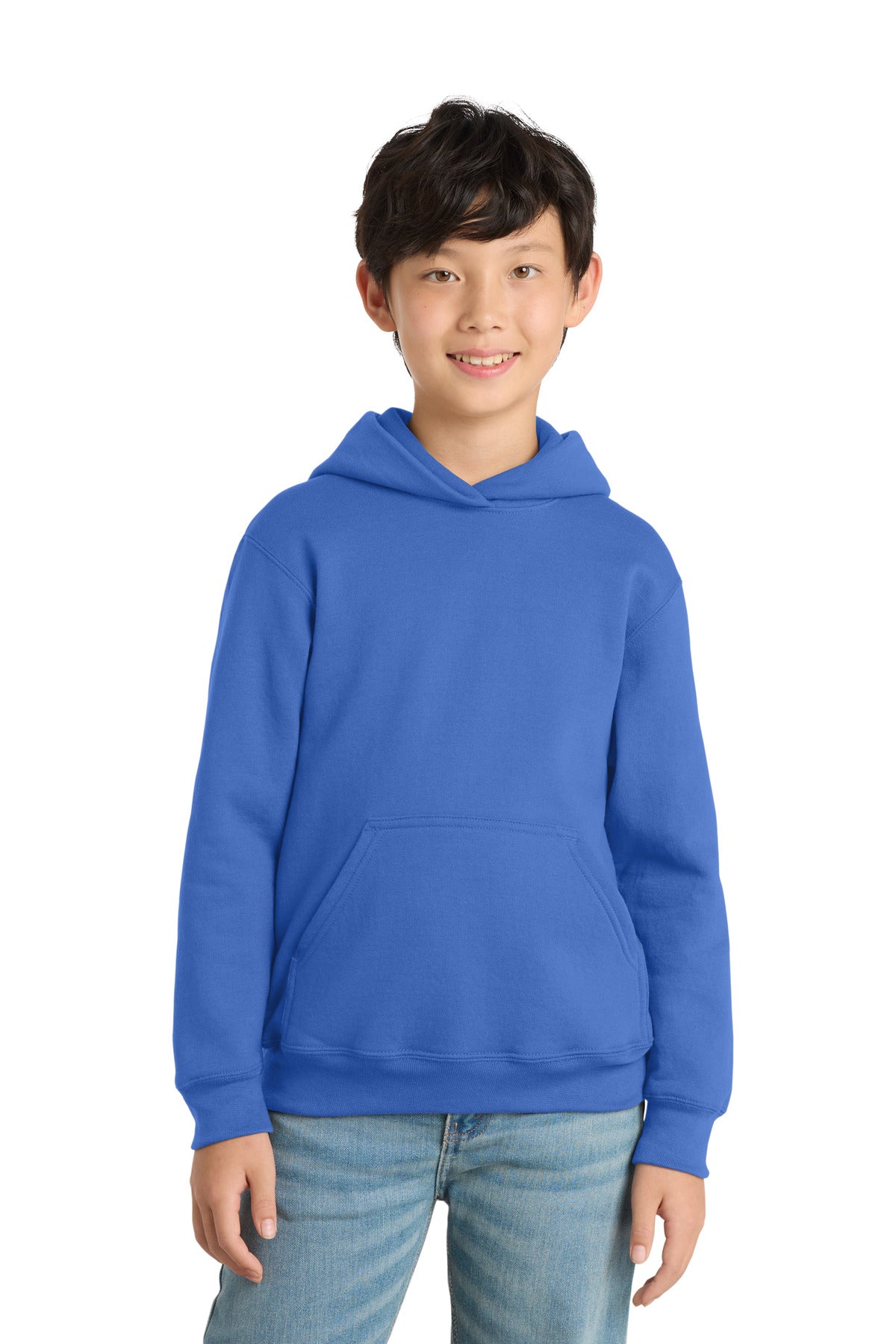 Port & Co Youth Core Fleece Pullover Hooded Sweatshirt - Royal
