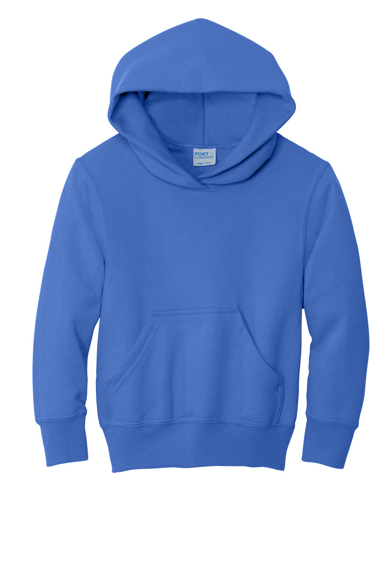 Port & Co Youth Core Fleece Pullover Hooded Sweatshirt - Royal