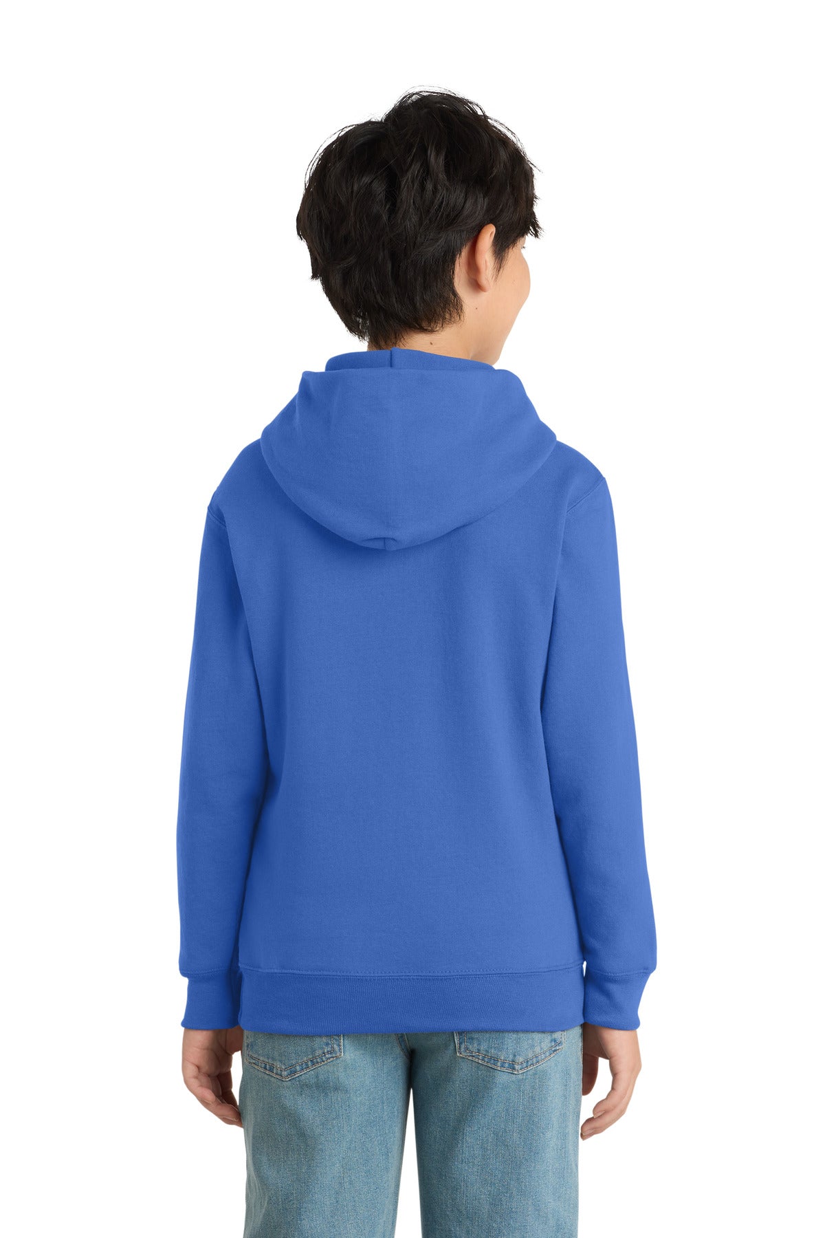 Port & Co Youth Core Fleece Pullover Hooded Sweatshirt - Royal