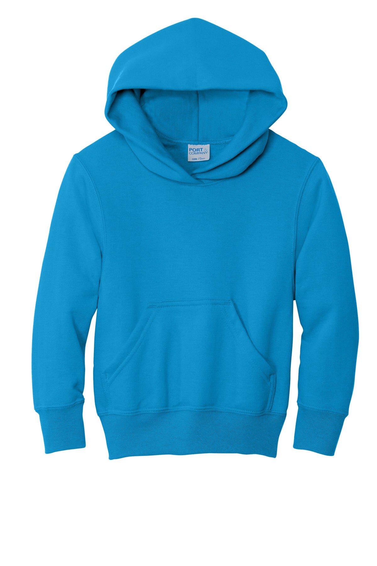 Port & Co Youth Core Fleece Pullover Hooded Sweatshirt - Sapphire