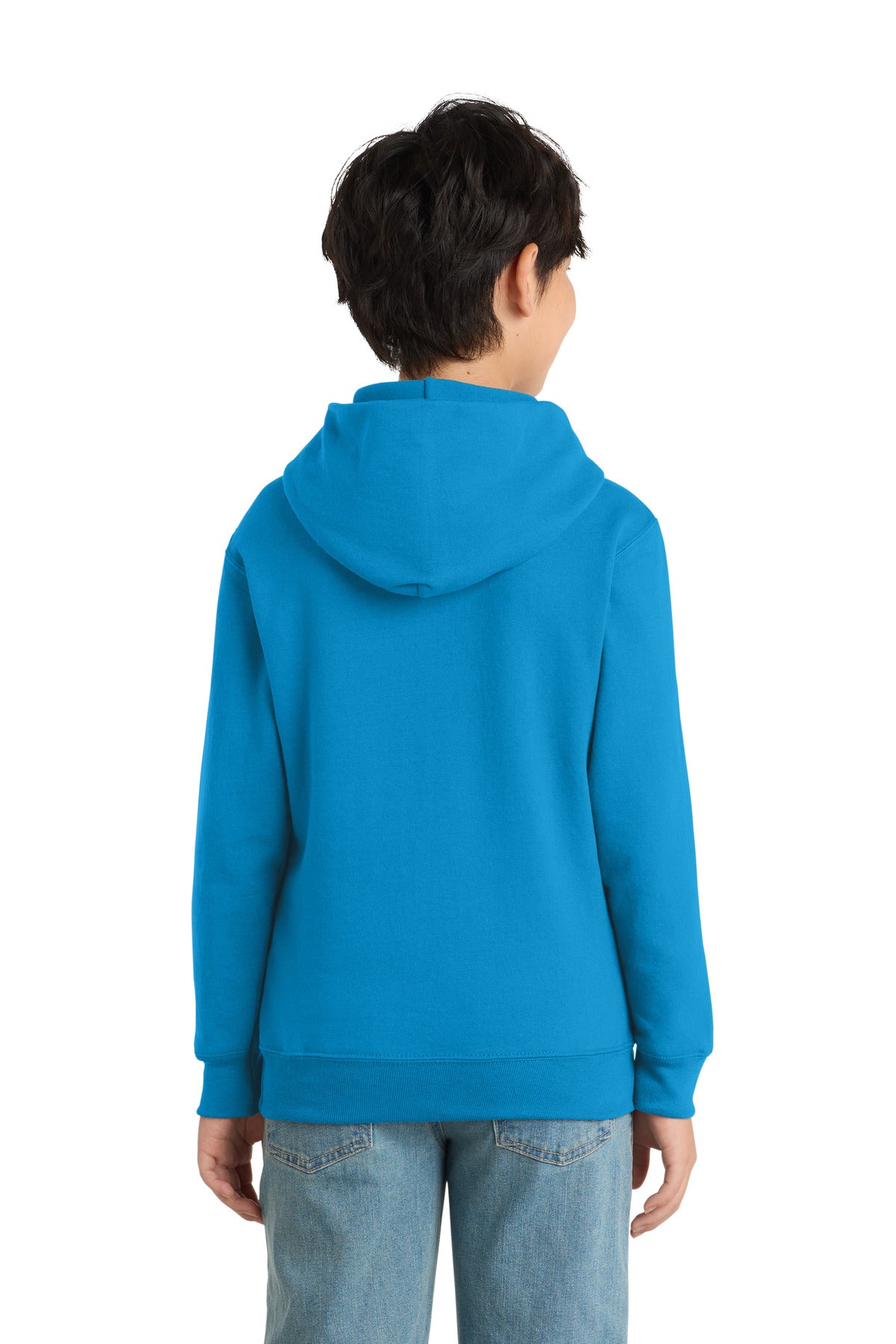 Port & Co Youth Core Fleece Pullover Hooded Sweatshirt - Sapphire