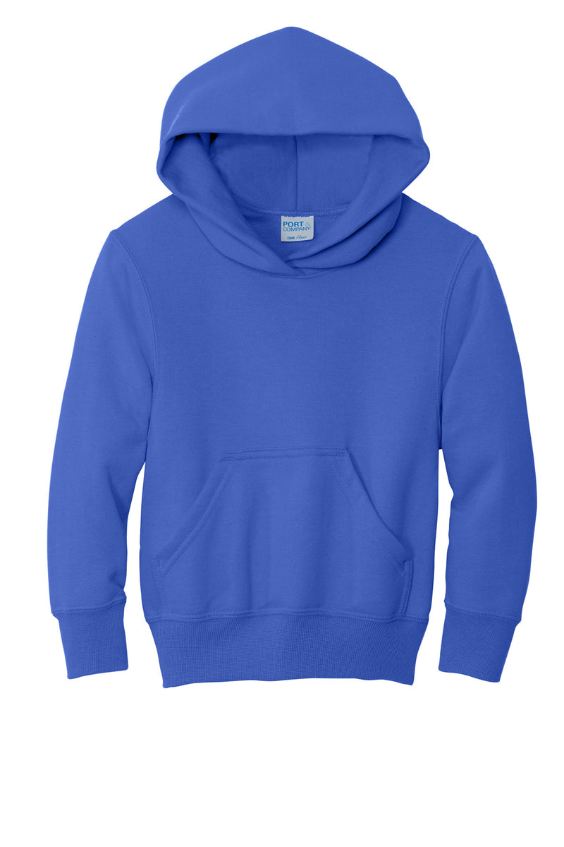 Port & Co Youth Core Fleece Pullover Hooded Sweatshirt - True Royal
