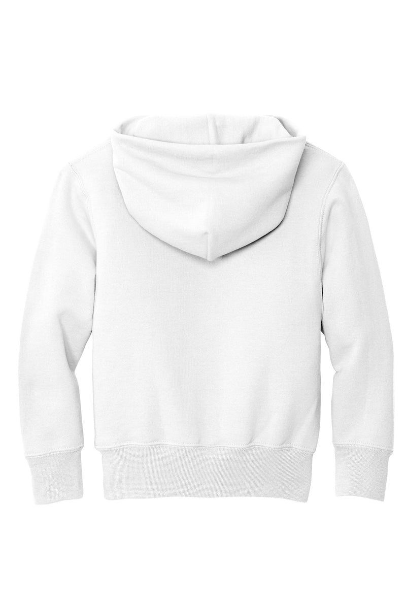 Port & Co Youth Core Fleece Pullover Hooded Sweatshirt - White
