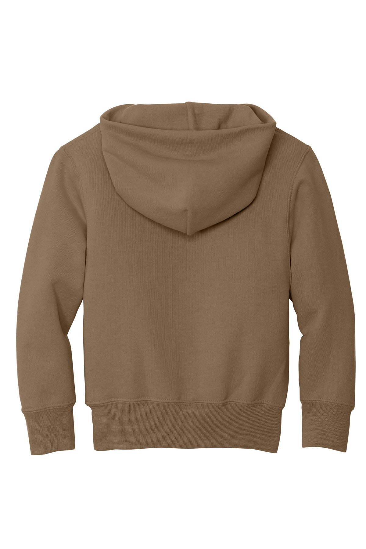 Port & Co Youth Core Fleece Pullover Hooded Sweatshirt - Woodland Brown