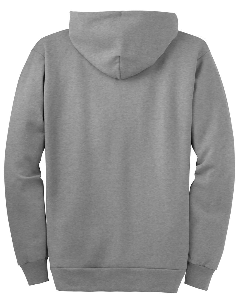 Port & Co Tall Essential Fleece Full-Zip Hooded Sweatshirt - Athletic Heather