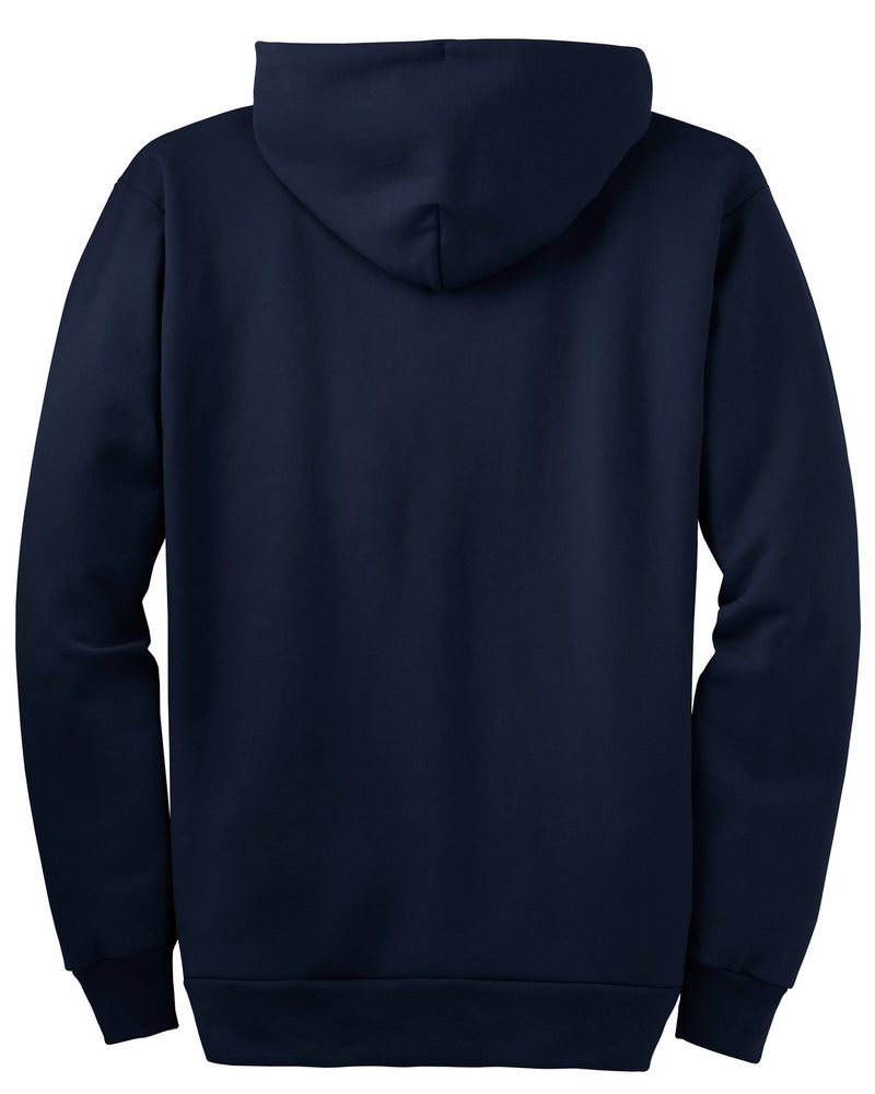 Port & Co Tall Essential Fleece Full-Zip Hooded Sweatshirt - Navy