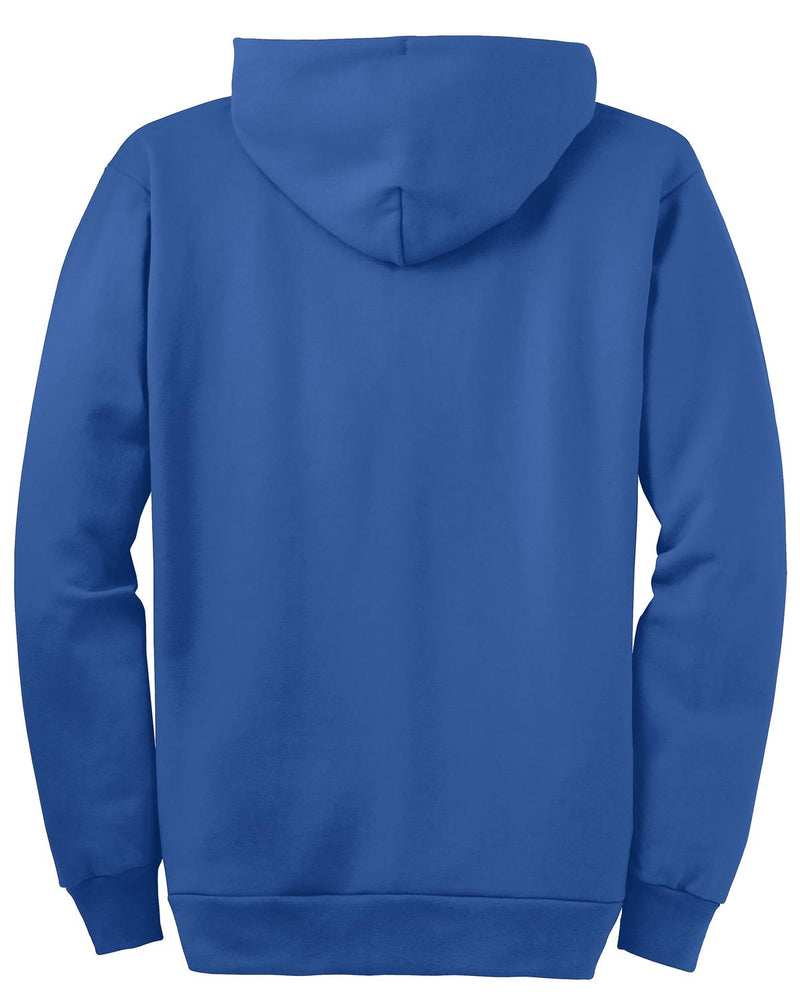 Port & Co Tall Essential Fleece Full-Zip Hooded Sweatshirt - Royal