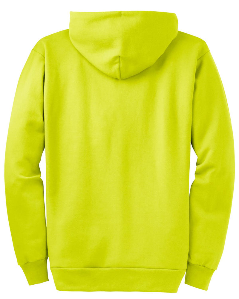 Port & Co Tall Essential Fleece Full-Zip Hooded Sweatshirt - Safety Green