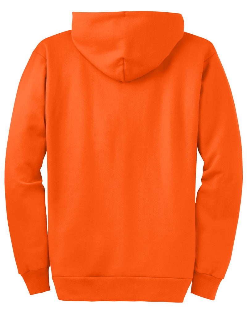 Port & Co Tall Essential Fleece Full-Zip Hooded Sweatshirt - Safety Orange