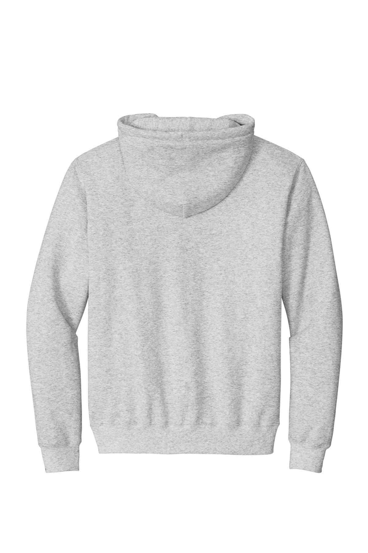Port & Co Essential Fleece Full-Zip Hooded Sweatshirt - Ash