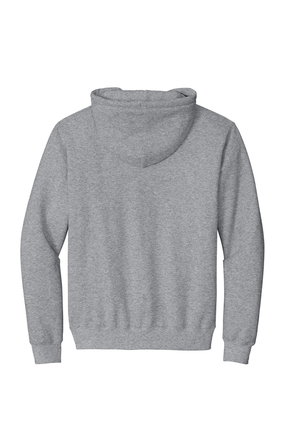 Port & Co Essential Fleece Full-Zip Hooded Sweatshirt - Athletic Heather