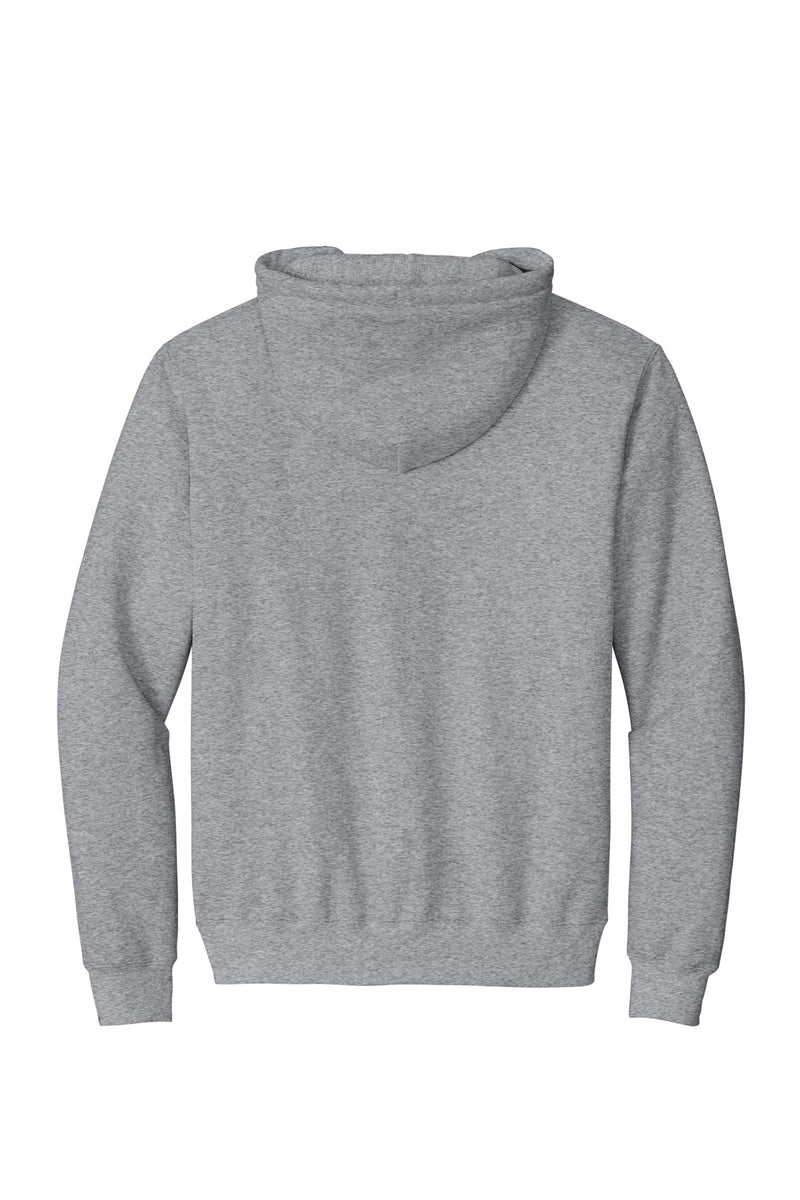 Port & Co Essential Fleece Full-Zip Hooded Sweatshirt - Athletic Heather