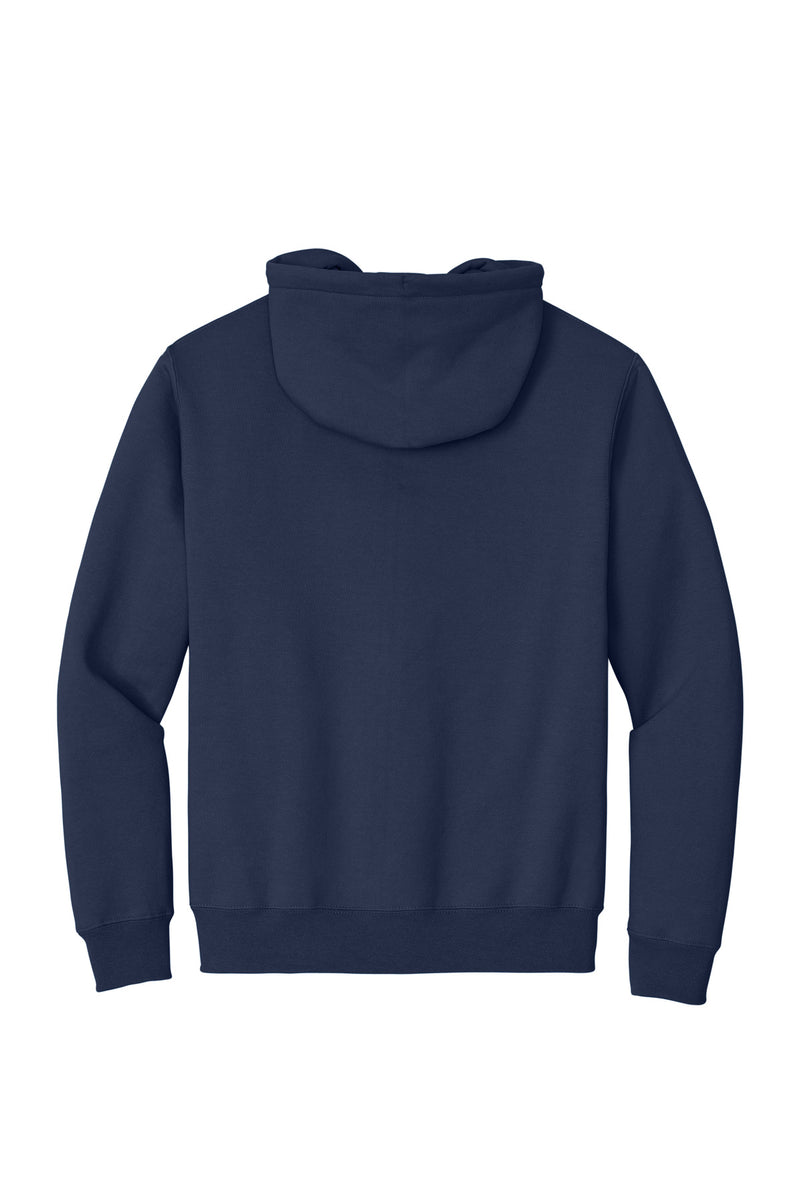 Port & Co Essential Fleece Full-Zip Hooded Sweatshirt - Navy