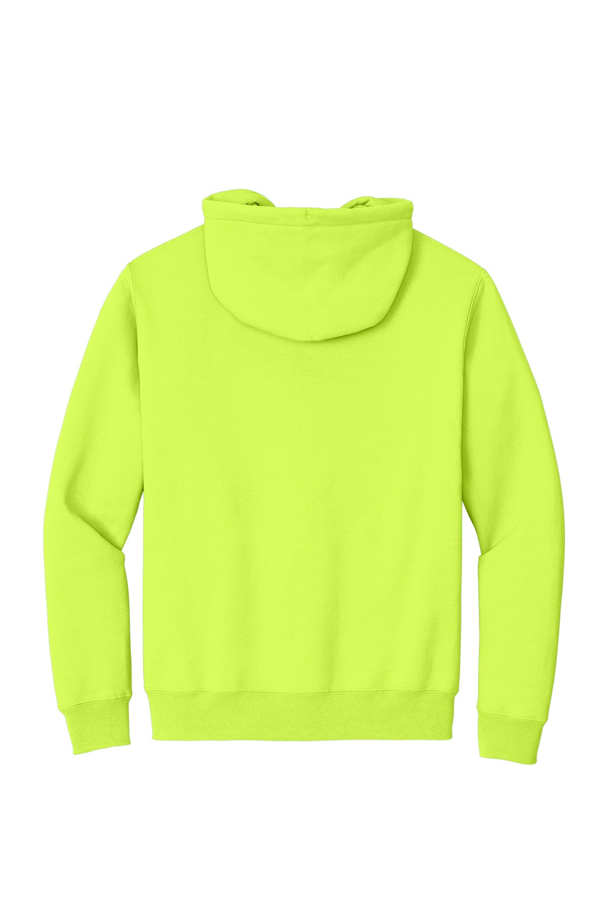 Port & Co Essential Fleece Full-Zip Hooded Sweatshirt - Safety Green