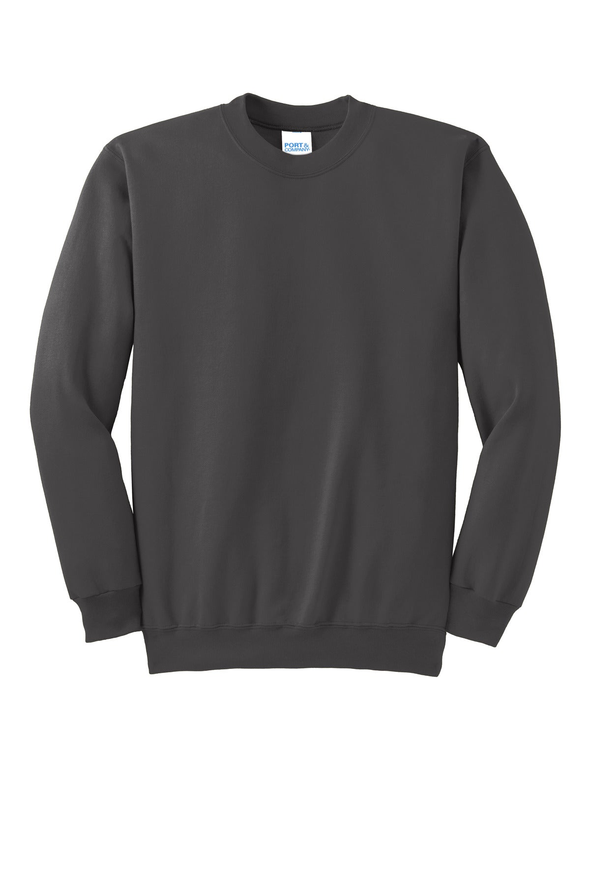 Port & Co Essential Fleece Crewneck Sweatshirt - Charcoal