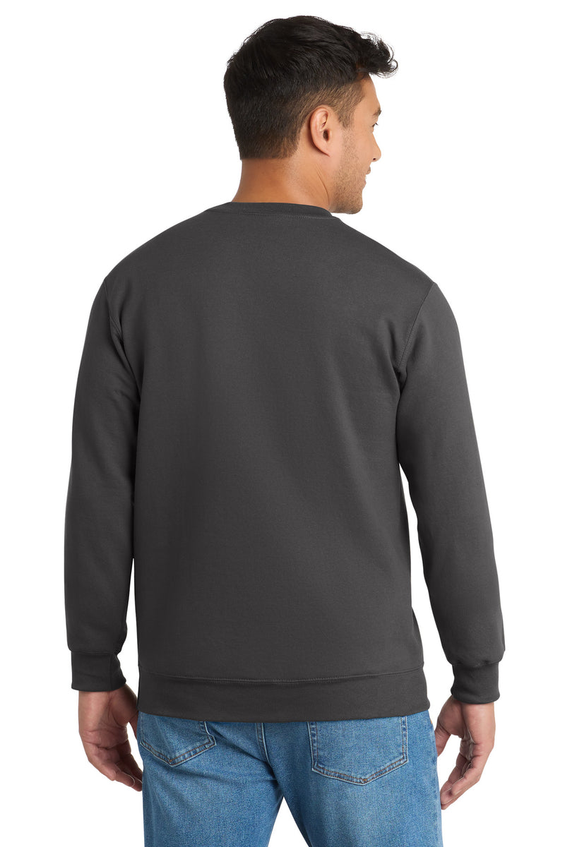 Port & Co Essential Fleece Crewneck Sweatshirt - Charcoal