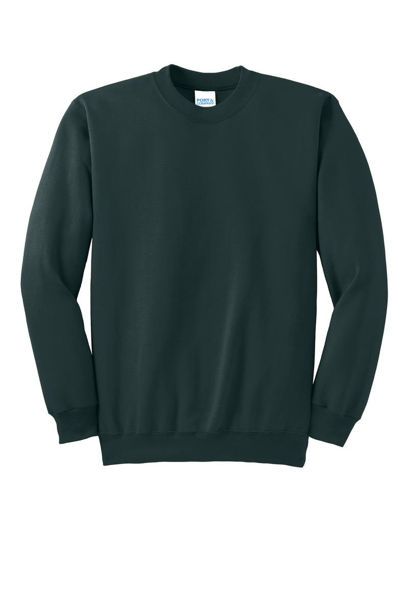 Port & Co Essential Fleece Crewneck Sweatshirt - Dark Green